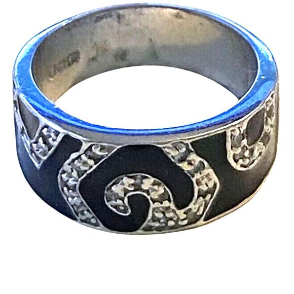 Enamel Ring 6.5 Contemporary Fashion Whimsigoth Dark Fairy CuteGoth MotoStyle - Picture 1 of 5